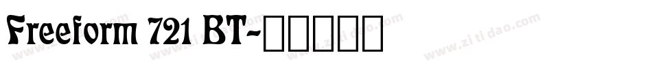 Freeform 721 BT字体转换
